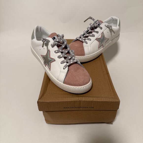 NWB Vintage Havana Bianca White Blush Multi Women’s Sneakers Size 7.5 Boho - Picture 5 of 14